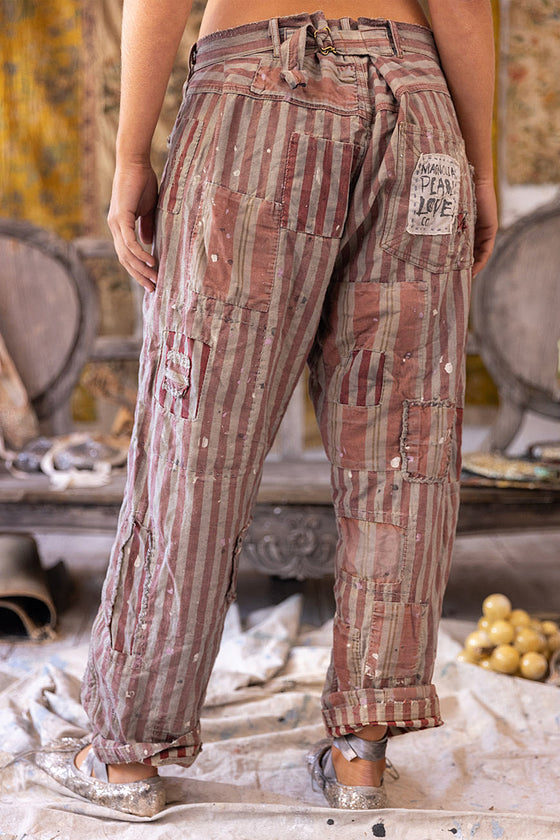 Magnolia Pearl Striped Miner Pants in Saltwater Taffy - PANTS530-SWATA