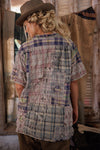 Magnolia Pearl YD Patchwork Perletta Shirt in Madras Rainbow - TOP2569-MADRB-OS