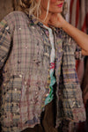 Magnolia Pearl YD Patchwork Perletta Shirt in Madras Rainbow - TOP2569-MADRB-OS