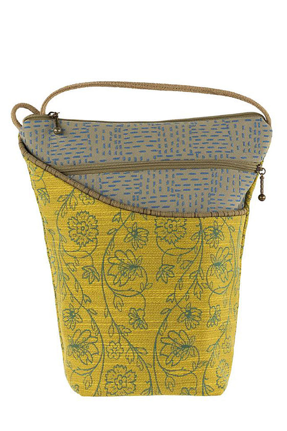 Maruca Designs City Girl Cross Body Bag in Filigree Gold Fabric Style 231-140
