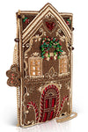 Mary Frances Accessories Candy Cottage Beaded Gingerbread House Crossbody Bag