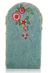 Mary Frances Accessories Full of Hot Air Balloon Beaded Crossbody Phone Bag