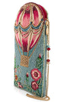 Mary Frances Accessories Full of Hot Air Balloon Beaded Crossbody Phone Bag