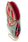 Mary Frances Accessories Full of Hot Air Balloon Beaded Crossbody Phone Bag