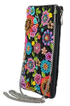 Mary Frances Accessories So Sweet Beaded Floral Crossbody Phone Bag