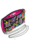 Mary Frances Accessories So Sweet Beaded Floral Crossbody Phone Bag