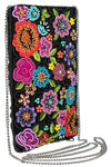 Mary Frances Accessories So Sweet Beaded Floral Crossbody Phone Bag