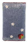 Mary Frances Accessories Strawberry Jam Beaded Strawberries Crossbody Phone Bag