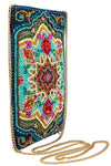 Mary Frances Accessories Venice Beaded Multi-Color Mosaic Crossbody Phone Bag
