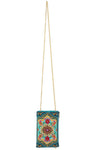 Mary Frances Accessories Venice Beaded Multi-Color Mosaic Crossbody Phone Bag