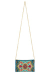 Mary Frances Accessories Venice Beaded Multi-Color Mosaic Crossbody Phone Bag