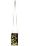 Mary Frances Enchanting Evening Beaded Black and Green Crossbody Bag
