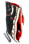 Mary Frances Purr-suit Kitty Cat and Yarn Crossbody Phone Bag