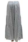 Match Point 3 Tier Linen Pants in Silver Style LP144