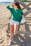 Mersea Catalina Slub Tee in Grove Green Petite