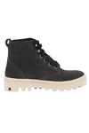 Naot Canoe Boot in Black Embossed Suede