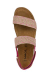 Naot Footwear Dylan Sandal in Pink Multi/Pink Fuchsia