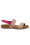 Naot Footwear Dylan Sandal in Pink Multi/Pink Fuchsia