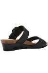 Naot Footwear Magic Luxe Sandal in Black Leather