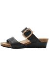Naot Footwear Magic Luxe Sandal in Black Leather