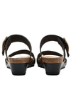 Naot Footwear Magic Luxe Sandal in Black Leather