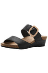 Naot Footwear Magic Luxe Sandal in Black Leather