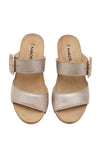 Naot Footwear Magic Luxe Sandal in Titanium Leather