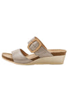 Naot Footwear Magic Luxe Sandal in Titanium Leather