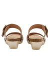 Naot Footwear Magic Luxe Sandal in Titanium Leather