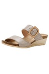 Naot Footwear Magic Luxe Sandal in Titanium Leather