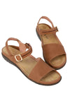 Naot Footwear Nagoya Sandal in Latte Brown Saddle Leather