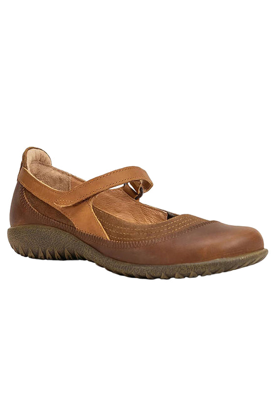 Naot Kirei in Latte Brown/Antique Brown/Saddle Brown Leather Combo