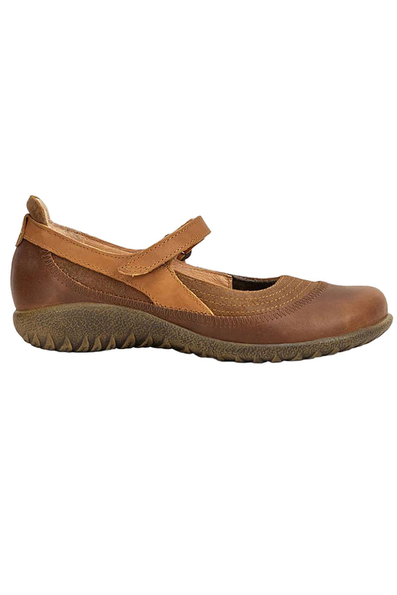 Naot Kirei in Latte Brown/Antique Brown/Saddle Brown Leather Combo