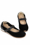 Naot Pure in Black Noir Suede Combo
