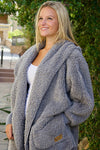 Nordic Beach Hooded Body Wrap in Grey Kitten