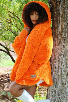  Nordic Beach Hooded Body Wrap in Mango Sorbet