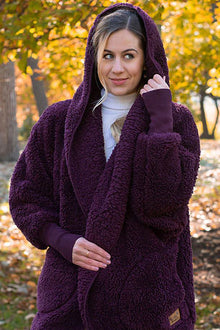  Nordic Beach Hooded Body Wrap in Passion Plum NB-PP