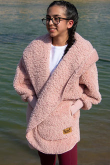  Nordic Beach Petite Hooded Body Wrap Blush Wine NBP-BW