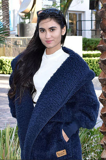  Nordic Beach Petite Hooded Body Wrap Midnight Navy NBP-MN