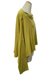 North Star Base By Gerties Drape Neck Top in Mustard