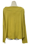North Star Base By Gerties Drape Neck Top in Mustard