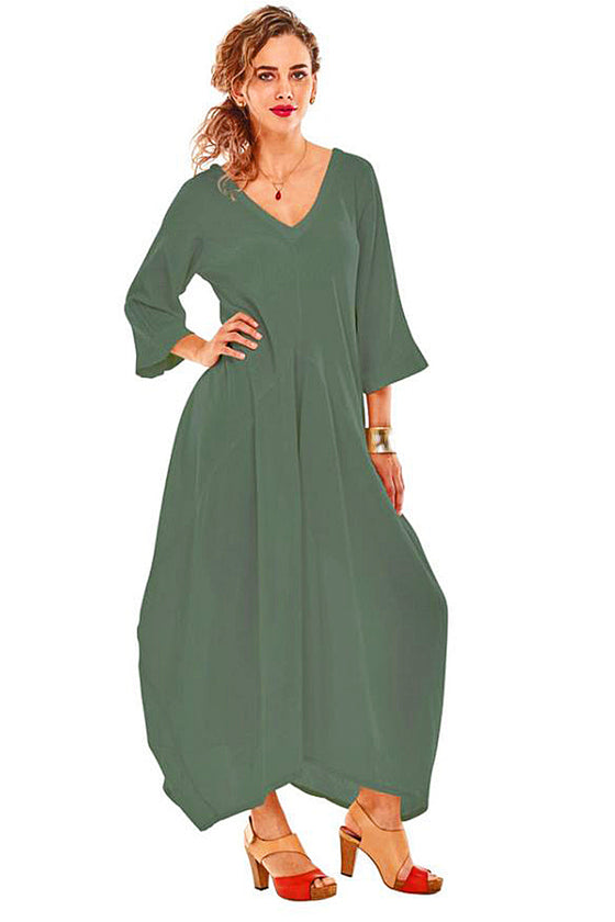 Oh My Gauze! Bella Dress 315 in Agave