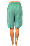 Oh My Gauze Bermuda Shorts in Washed Seafoam