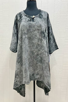  Oh My Gauze Bunny Tunic in Washed Black Style T117