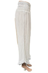 Oh My Gauze Cha Cha Cotton Gauze Pants in Snow