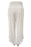 Oh My Gauze Cha Cha Cotton Gauze Pants in Snow