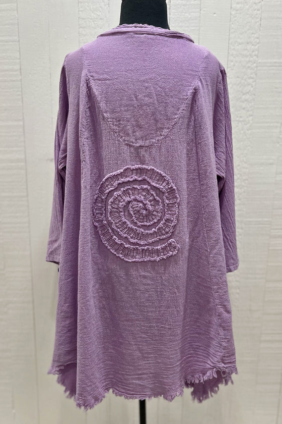 Oh My Gauze Circle Tunic in Orchid Style T325