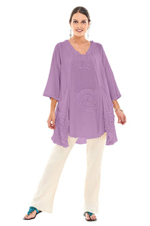  Oh My Gauze Circle Tunic in Orchid Style T325