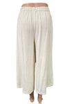 Oh My Gauze Dotty Cotton Gauze Pants in Bone