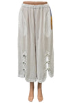 Oh My Gauze Dotty Cotton Gauze Pants in Snow
